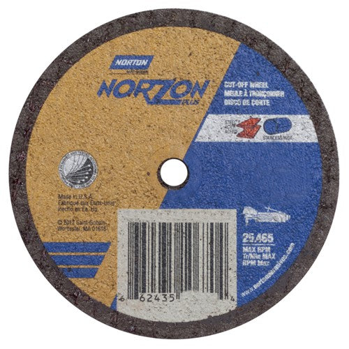 3″ × 1/16″ × 1/4″ NorZon Plus Small Diameter Cut-Off Wheel Type 01 Straight - A1 Tooling