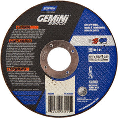 ‎4-1 /2″ × 0.090″ × 7/8″ Gemini Right Angle Cut-Off Wheel Type 01 Straight Aluminum Oxide - A1 Tooling