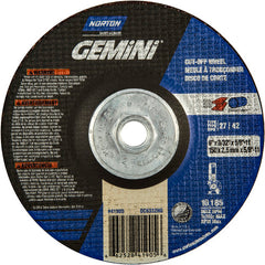 ‎6″ × 3/32″ × 5/8″-11 Gemini Non-Woven Depressed Center Wheel Type 27 24 Grit - A1 Tooling