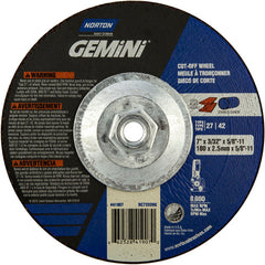 ‎7″ × 3/32″ × 5/8″-11 Gemini Non-Woven Depressed Center Wheel Type 27 24 Grit - A1 Tooling