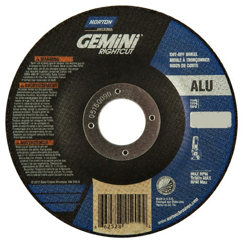 ‎4-1/2″ × 0.045″ × 7/8″ Gemini Non-Woven Depressed Center Wheel Type 27 24 Grit - A1 Tooling