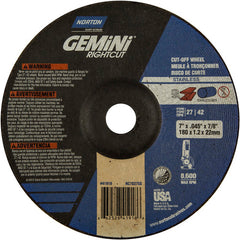 7″ × 0.045″ × 7/8″ Gemini Non-Woven Depressed Center Wheel Type 27 24 Grit - A1 Tooling