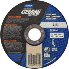 5″ × 0.045″ × 7/8″ Right Angle Cut-Off Wheel Gemini RightCut ALU 36 Grit - A1 Tooling