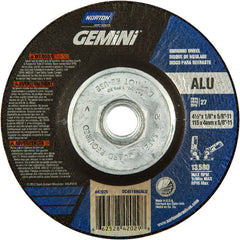 ‎4-1/2″ × 1/8″ × 5/8″-11 Gemini Non-Woven Depressed Center Wheel Type 27 46 Grit - A1 Tooling