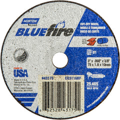 3 x .060 × 3/8″ BlueFire Small Diameter Cut-Off Wheel <=3″ ZA 46 X Type 01/41 - A1 Tooling