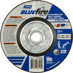 ‎4-1/2″ × 1/8″ × 5/8″ BlueFire Non-Woven Depressed Center Wheel Type 27 - A1 Tooling