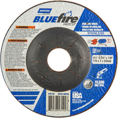 ‎4-1/2″ × 1/4″ × 7/8″ BlueFire Non-Woven Depressed Center Wheel Type 27 - A1 Tooling