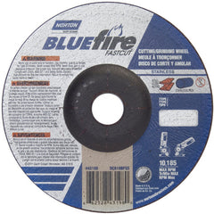 6″ × 1/8″ × 7/8″ BlueFire Non-Woven Depressed Center Wheel Type 27 Zirconia Alumina / Aluminum Oxide - A1 Tooling