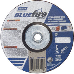 ‎6 × 1/8 × 5/8 - 11″ BlueFire INOX/SS Fast Cut Grinding Wheel ZA 30 U Type 27 - A1 Tooling