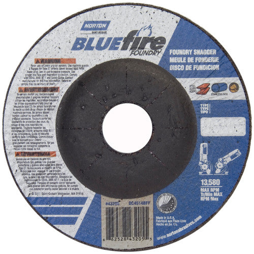 ‎4-1/2″ × 1/4″ × 7/8″ BlueFire Non-Woven Depressed Center Wheel Type 27 - A1 Tooling