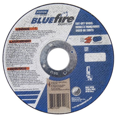 ‎4-1/2 × 1/16 × 7/8″ BlueFire RightCut Right Angle Cut-Off Wheel A 36 Q Type 01/41 - A1 Tooling