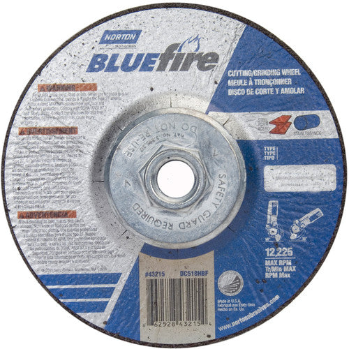 ‎5 × 1/8 × 5/8 - 11″ BlueFire Grinding Wheel ZA 30 U Type 27 - A1 Tooling