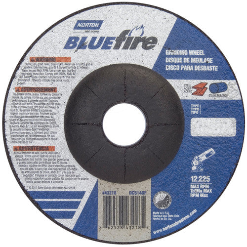 5 × 1/4 × 7/8″ BlueFire Grinding Wheel ZA 24 S Type 27 - A1 Tooling