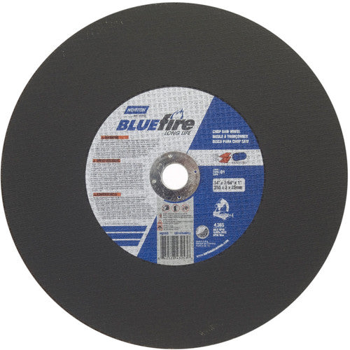 14″ × 7/64″ × 1″ BlueFire Chopsaw Cut-Off Wheel Type 01 Straight Zirconia Alumina/Aluminum Oxide - A1 Tooling