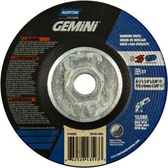 ‎4-1/2 × 1/4 × 5/8 - 11″ Gemini Grinding Wheel A 24 S BDA Type 27 - A1 Tooling