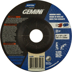 5 × 1/8 × 7/8″ Gemini Long Life Grinding Wheel A 24 T BDA3 Type 27 - A1 Tooling