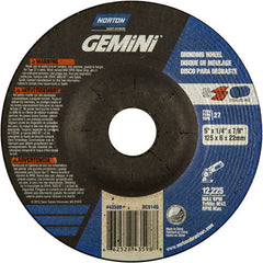 5 × 1/4 × 7/8″ Gemini Grinding Wheel A 24 S BDA Type 27 - A1 Tooling