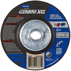 ‎4-1/2″ × 1/4″ × 5/8″-11 Gemini Depressed Center Wheel Type 27 Aluminum Oxide - A1 Tooling