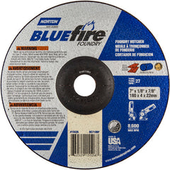 7″ × 1/8″ × 7/8″ BlueFire Non-Woven Depressed Center Wheel Type 27 24 Grit - A1 Tooling