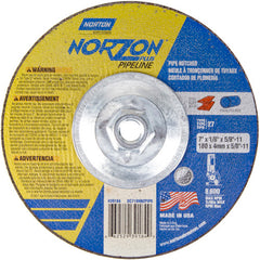 7″ × 1/8″ × 5/8″ NorZon Plus Non-Woven Depressed Center Wheel Type 27 - A1 Tooling