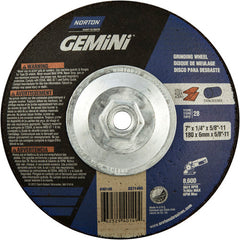 7″ × 1/4″ × 5/8″ Gemini Non-Woven Depressed Center Wheel Type 28 Saucer - A1 Tooling