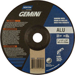 7″ × 1/4″ × 7/8″ Gemini Non-Woven Depressed Center Wheel Type 27 24 Grit Aluminum Oxide - A1 Tooling