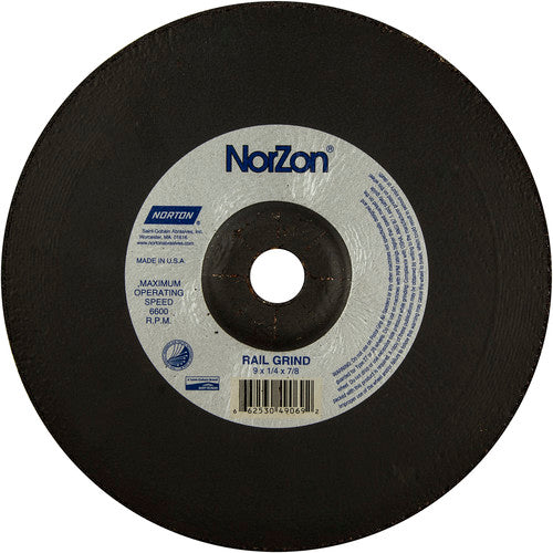 9″ × 1/4″ × 7/8″ NorZon III Non-Woven Depressed Center Wheel Type 27 - A1 Tooling