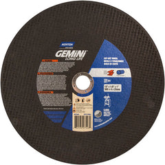 12″ × 1/8″ × 1″ Gemini Stationary Saw Type 01 Straight Cut-Off Wheel Aluminum Oxide - A1 Tooling