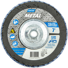 ‎7 × 5/8 - 11″ Metal Fiberglass Conical Flap Disc Type 29 P40 Grit R828 Zirconia Alumina - A1 Tooling