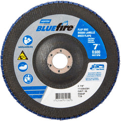 7″ × 1/4″ × 7/8″ NorZon BlueFire R884 Flap Disc Type 29 Conical 36 Grit - A1 Tooling