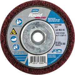 ‎4-1/2″ × 5/8″-11 Rapid Prep Depressed Center Finishing Wheel 150-180 Grit Aluminum Oxide - A1 Tooling