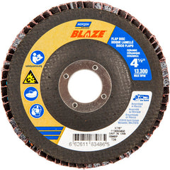 ‎4-1/2 × 7/8″ Blaze Fiberglass Conical Flap Disc Type 29 36 Grit R980P Premium Ceramic Alumina - A1 Tooling