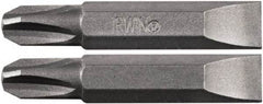 Irwin - 1/4" Drive, #3 Slotted Screwdriver Bit - 1-1/2" OAL - A1 Tooling