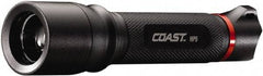 Coast Cutlery - White LED Bulb, 121 Lumens, Industrial/Tactical Flashlight - Black Aluminum Body, 1 AA Alkaline Battery Included - A1 Tooling