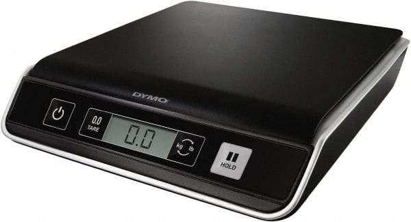 Dymo - 9.2" Base, 10 Lb Capacity, Digital Scale - 0.01 Lb, 0.2 oz & 5 g Graduation, USB Cable from Computer or (3) AAA Batteries - A1 Tooling