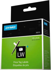 Dymo - 15/16" Wide x 15/16" Long, White Price Tag - For DYMO LabelWriter Printers - A1 Tooling