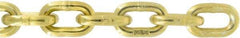 Value Collection - 5/16" Welded Transport Chain - 4,700 Lb Capacity, Grade 70, 100' Long, Yellow Chromate Zinc Finish - A1 Tooling