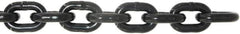 Value Collection - 9/32" Welded Alloy Chain - 3,500 Lb Capacity, Grade 80, 25' Long, Black Lacquer Finish - A1 Tooling