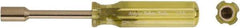 Ampco - 1/2" Solid Shaft Nonsparking Nutdriver - Ergonomic Handle, 7-7/16" OAL - A1 Tooling