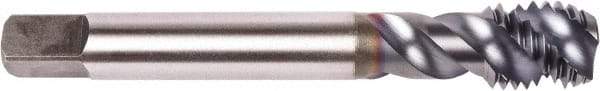 Union Butterfield - 7/16-14 UNC 3 Flute 2B Modified Bottoming Spiral Flute Tap - Powdered Metal, TiCN Finish, 3.937" OAL, Right Hand Flute, Right Hand Thread, Series 1676AP - A1 Tooling