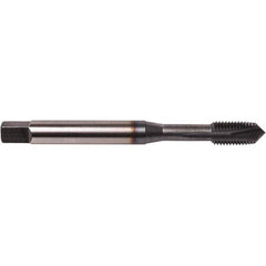 Spiral Point Tap: M20 x 2.5, Metric Coarse, 4 Flutes, Plug, 6H, Powdered Metal, TiCN Finish 1.2608″ Thread Length, 5-33/64″ OAL, Right Hand, Series 1673AP