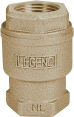 Legend Valve - 1-1/4" Lead Free Bronze Check Valve - Inline, FNPT x FNPT, 250 WOG - A1 Tooling