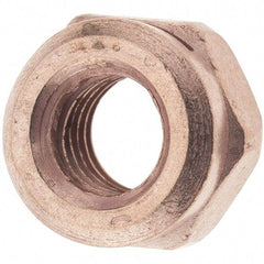 Value Collection - M10x1.50 Steel Washer Hex Nut - 10mm High, Copper Finish - A1 Tooling