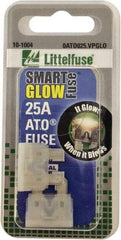 Value Collection - 25 Amp, Automotive Fuse - Clear, Littlefuse ATO025 - A1 Tooling