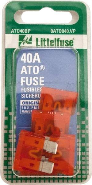 Value Collection - 40 Amp, 32 VAC/VDC, Automotive Fuse - 3/4" Long, Orange, Littlefuse ATO040 - A1 Tooling