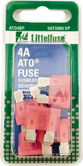 Value Collection - 4 Amp, 32 VAC/VDC, Automotive Fuse - 3/4" Long, Pink, Littlefuse ATO004 - A1 Tooling