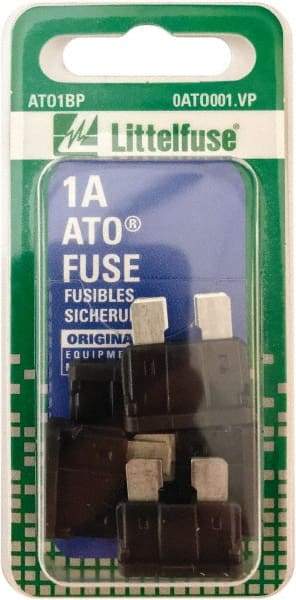 Value Collection - 1 Amp, 32 VAC/VDC, Automotive Fuse - 3/4" Long, Black, Littlefuse ATO001 - A1 Tooling