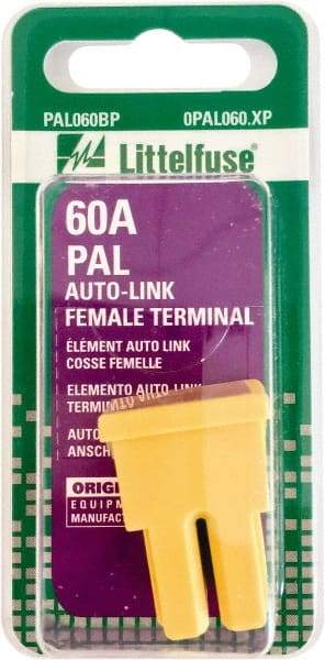 Value Collection - 60 Amp, Automotive Fuse - Yellow, Littlefuse PAL060 - A1 Tooling