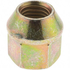 Value Collection - M12-1.5 Zinc Finish Wheel Nut - 19mm Hex, 23mm Overall Length, 60° Seat Angle - A1 Tooling