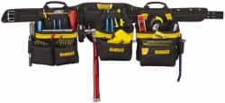 DeWALT - 29 to 46" Waist Apron - 31 Pocket, Black, Polyester - A1 Tooling